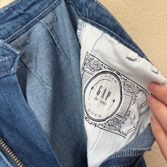 Blue Wide Leg Women's Jeans - Picture 11 of 14